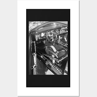 It's Never Too Much. Tuned Corvette in Valetta, Malta. BW Posters and Art